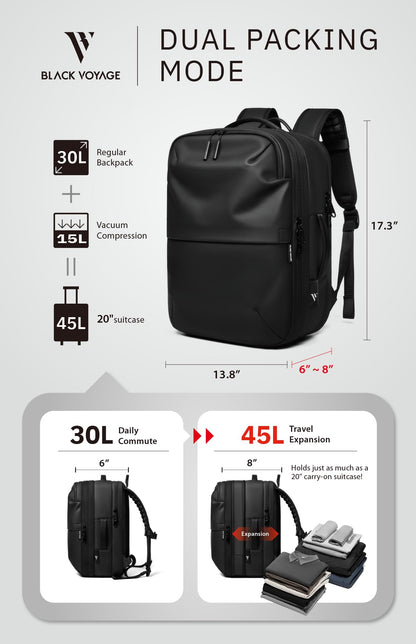 rabattie Vortex Vacuum Seal Travel Backpack 60L