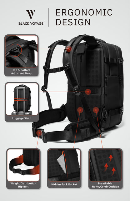 rabattie Vortex Vacuum Seal Travel Backpack 60L  + Vacuum Pump Included