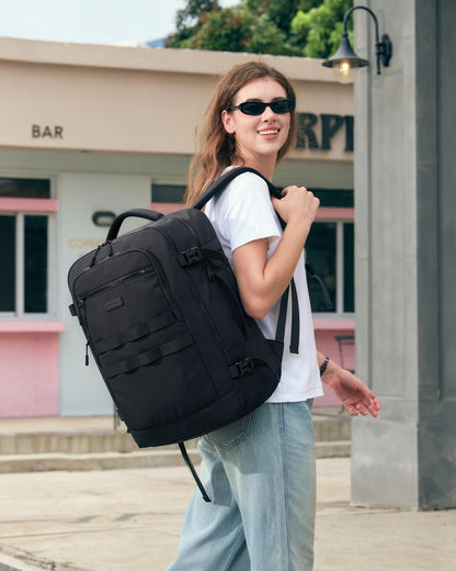 rabattie 40L Travel Backpack for Women Men, Carry on Backpack for Airplanes