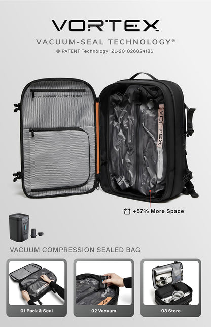 rabattie Vortex Vacuum Seal Travel Backpack 60L